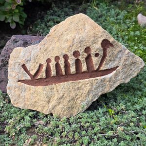 PETROGLYPH - TESÁNO DO KAMENE - ZAHRADNÍ DEKORACE - HOME DECOR
