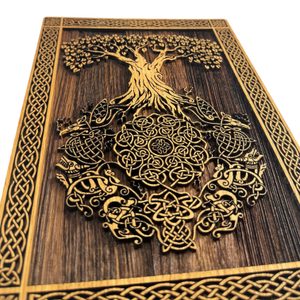 STROM ŽIVOTA - KELTSKÝ, DŘEVĚNÝ NÁSTĚNNÝ OBRAZ 21X30CM - DŘEVĚNÉ OBRAZY - HOME DECOR