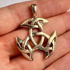 UZEL ŽIVOTA, KELTSKÝ BRONZOVÝ AMULET - PŘÍVĚSKY - ŠPERKY