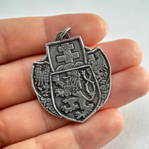 SDRUŽENÝ LEGIONÁŘSKÝ ZNAK, PŘÍVĚSEK, ZINEK - VŠECHNY AMULETY, VLASTNÍ VÝROBA - ŠPERKY