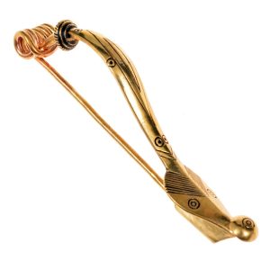 KELTSKÁ FIBULA TYPU CERTOSA, BRONZ - BROŽE A KNOFLÍKY - ŠPERKY