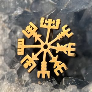 VEGVÍSIR, ISLANDSKÁ OCHRANNÁ RUNA, PŘÍVĚŠEK, BRONZ - PŘÍVĚSKY - ŠPERKY