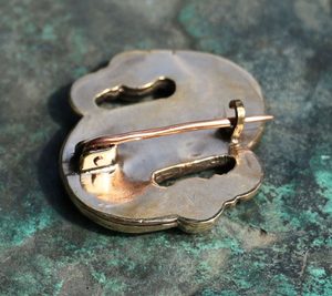 RANĚ STŘEDOVĚKÁ BROŽ, BRONZ, REPLIKA - BROŽE A KNOFLÍKY - ŠPERKY