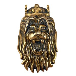 ČESKÝ LEV, HLAVA, PŘÍVĚŠEK, BRONZ - PŘÍVĚSKY - ŠPERKY