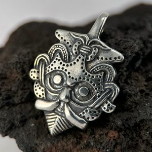 VIKINSKÁ HLAVA, GNEZDOVO, STŘÍBRNÝ PŘÍVĚSEK, AG 925 - PŘÍVĚSKY - STŘÍBRNÉ ŠPERKY