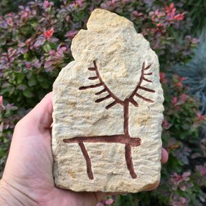 PETROGLYPH - TESÁNO DO KAMENE - ZAHRADNÍ DEKORACE - HOME DECOR