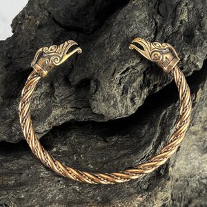 KELTSKÝ DRAK, NÁRAMEK, BRONZ - NÁRAMKY - ŠPERKY