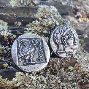 ATHÉNSKÁ TETRADRACHMA, REPLIKA - ŘECKO, MINCE - KOVÁŘSTVÍ A MINCE