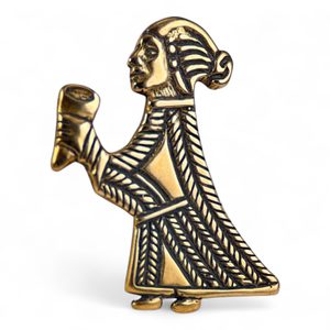 VALKÝRA S ROHEM - PŘÍVĚŠEK, BRONZ - PŘÍVĚSKY - ŠPERKY