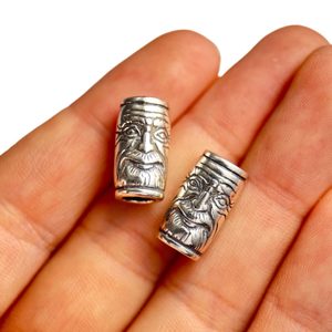 VIKING BEARD RING - STŘÍBRNÝ KORÁLEK DO VOUSŮ, GREYBEARD, AG 925 - DROBNÉ STŘÍBRNÉ ŠPERKY - STŘÍBRNÉ ŠPERKY