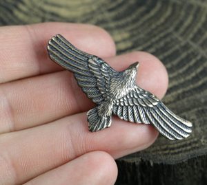 LETÍCÍ VRÁNA, PŘÍVĚŠEK, BRONZ - PŘÍVĚSKY - ŠPERKY