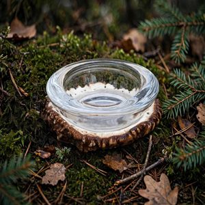 Deer Rose Candle Holder with Glass for a Tea Light