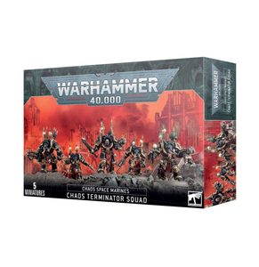 WARHAMMER 40K CHAOS SPACE MARINES CHAOS TERMINATOR SQUAD - WARHAMMER 40K - HRY A KNIHY