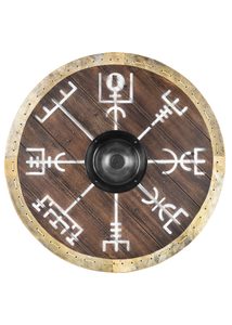 VIKINGSKÝ ŠTÍT, VEGVÍSIR, 60CM - DEKORATIVNÍ ŠTÍTY - ZBROJE