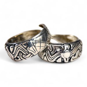 VIKINGSKÝ STŘÍBRNÝ PRSTEN - STYL BORRE, NORSKO, 9. STOLETÍ, AG 925 - PRSTENY - STŘÍBRNÉ ŠPERKY