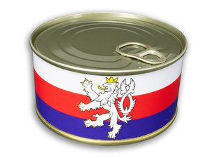 TEXTILNÍ OPASEK ČESKÝ LEV - TRIKOLORA + DÁRKOVÉ BALENÍ - OPASKY - MÓDA