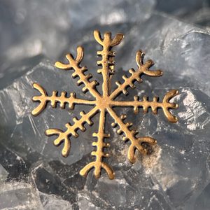 AEGISHJALMUR - ISLANDSKÁ RUNA, PŘÍVĚŠEK, BRONZ - PŘÍVĚSKY - ŠPERKY