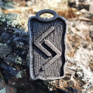 JERA, RUNOVÝ AMULET, ZINEK - RUNY - ŠPERKY