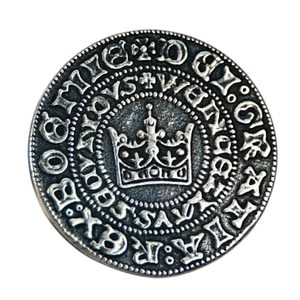 PRAŽSKÝ GROŠ, REPLIKA STŘEDOVĚKÉ MINCE AG 925/1000, 13G - STŘEDOVĚK AŽ RENESANCE, MINCE - KOVÁŘSTVÍ A MINCE