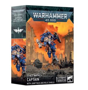 WARHAMMER 40K: SPACE MARINE: CAPTAIN WITH JUMP PACK AND RELIC SHIELD - WARHAMMER 40K - HRY A KNIHY