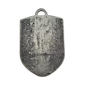 PRAHA, STŘEDOVĚKÝ ERB VE ŠTÍTU, XIV. STOLETÍ, ZINEK - STŘEDOVĚKÉ AMULETY - ŠPERKY