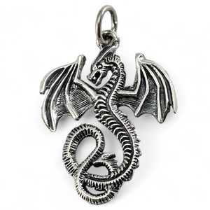 VZDUŠNÝ DRAK - STŘÍBRNÝ PŘÍVĚSEK, AG 925 - PŘÍVĚSKY - STŘÍBRNÉ ŠPERKY