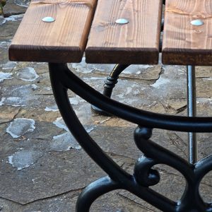 ZÁMECKÝ PARKOVÝ STŮL, LITINA - UMĚLECKÉ KOVÁŘSTVÍ A ZÁMEČNICTVÍ - KOVÁŘSTVÍ A MINCE