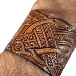 Bracelet Viking, leather