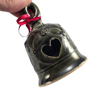 ZVONEČEK, KERAMICKÝ, ZELENÝ - UŽITNÁ KERAMIKA - STOLOVÁNÍ