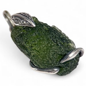 VIPERA, PŘÍVĚSEK - VLTAVÍN, STŘÍBRO 925/1000 - ŠPERKY S VLTAVÍNY - STŘÍBRNÉ ŠPERKY