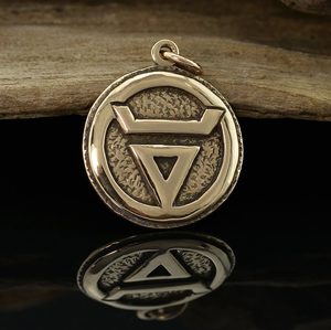 VELES, SLOVANSKÝ PŘÍVĚŠEK, BRONZ - PŘÍVĚSKY - ŠPERKY