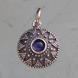 ISOLDA, STŘÍBRNÝ PŘÍVĚSEK S IOLITEM, AG 925 - PŘÍVĚSKY - STŘÍBRNÉ ŠPERKY