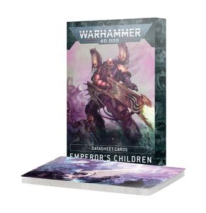 DATASHEET CARDS: EMPEROR'S CHILDREN ENGLISH - WARHAMMER 40K - HRY A KNIHY