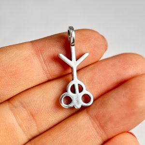 HISTORICKÝ STŘÍBRNÝ PŘÍVĚSEK, II, DOBA BRONZOVÁ, AG 925 - PŘÍVĚSKY - STŘÍBRNÉ ŠPERKY