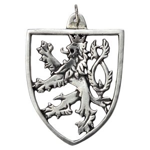 ČESKÝ LEV, STŘÍBRNÝ PŘÍVĚSEK, AG 925 - PŘÍVĚSKY - STŘÍBRNÉ ŠPERKY