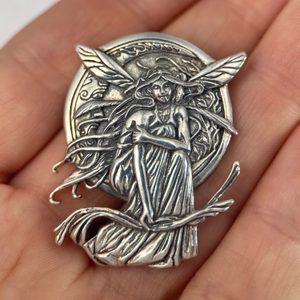LUČNÍ VÍLA, ART NOUVEAU, STŘÍBRNÝ PŘÍVĚSEK, AG 925 - PŘÍVĚSKY - STŘÍBRNÉ ŠPERKY