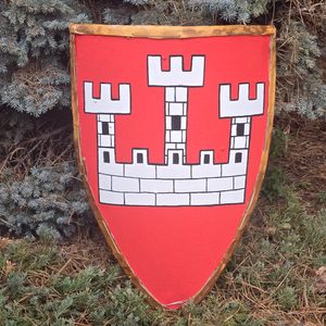 STŘEDOVĚKÝ ŠTÍT - PRAHA, BOJOVÝ - ŠTÍTY STŘEDOVĚKÉ - ZBROJE