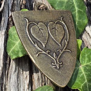 PÁNI Z TALMBERKA, STŘEDOVĚKÝ ŠTÍT, PŘÍVĚSEK, STAROMOSAZ - STŘEDOVĚKÉ AMULETY - ŠPERKY