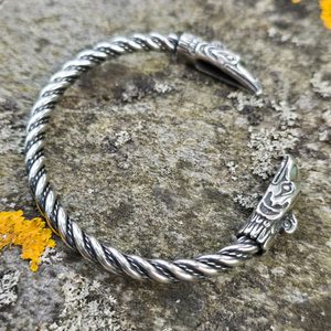 HROMOVÝ PTÁK, STŘÍBRNÝ NÁRAMEK, AG 925 - NÁRAMKY - STŘÍBRNÉ ŠPERKY