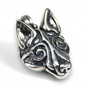 VLK FENRIR, STŘÍBRNÝ PŘÍVĚSEK, VIKINSKÝ VÝTVARNÝ STYL, AG 925 - 10 G, MENŠÍ - PŘÍVĚSKY - STŘÍBRNÉ ŠPERKY