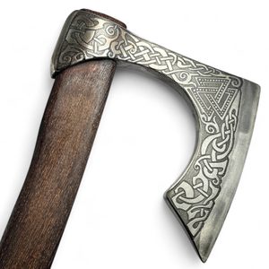 VALKNUT LEPTANÁ VIKINGSKÁ SEKYRKA - SEKERY - ZBRANĚ