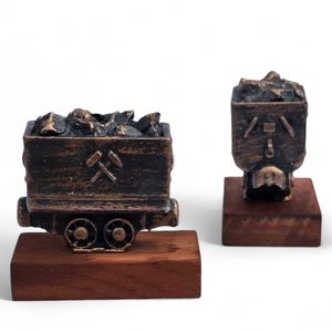 DŮLNÍ VOZÍK, MINIATURA - HISTORICKÉ MINIATURY - HOME DECOR