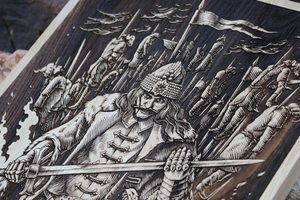 VLAD TAUPESH NÁSTĚNNÁ DEKORACE, DŘEVO 32X46CM - DŘEVĚNÉ OBRAZY - HOME DECOR