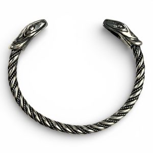 JÖRMUNGANDR, VIKINGSKÝ HAD, STŘÍBRNÝ NÁRAMEK, AG 925 - NÁRAMKY - STŘÍBRNÉ ŠPERKY