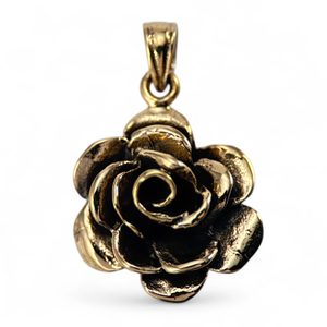 RŮŽE, BRONZOVÝ ŠPERK, AMULET - PŘÍVĚSKY - ŠPERKY