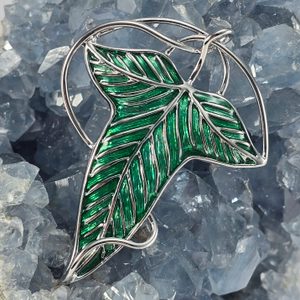 BROŽ PÁN PRSTENŮ - ELFÍ LÍSTEK - LORD OF THE RINGS - PÁN PRSTENŮ - FILMY, HRY, SERIÁLY