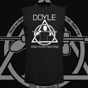DOYLE STYLE, IRISH STICK FIGHTING, ČERNÉ TÍLKO - TÍLKA A TRIČKA BEZ RUKÁVŮ - MÓDA