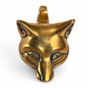 LIŠKA, LIŠČÍ HLAVA, PŘÍVĚŠEK, BRONZ - PŘÍVĚSKY - ŠPERKY