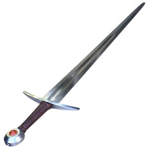 JASPER, JEDNORUČNÍ MEČ, 14.-15. STOLETÍ, FULL TANG, S KAMENEM - STŘEDOVĚKÉ MEČE - ZBRANĚ