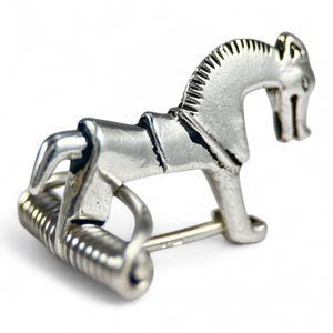 KELTSKÝ KŮŇ, BROŽ - FIBULA, STŘÍBRO 925/1000 13G - STŘÍBRNÉ BROŽE A SPONY - STŘÍBRNÉ ŠPERKY